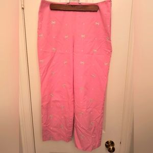 Brooks Brothers Pink Palm Tree Capris Size 6